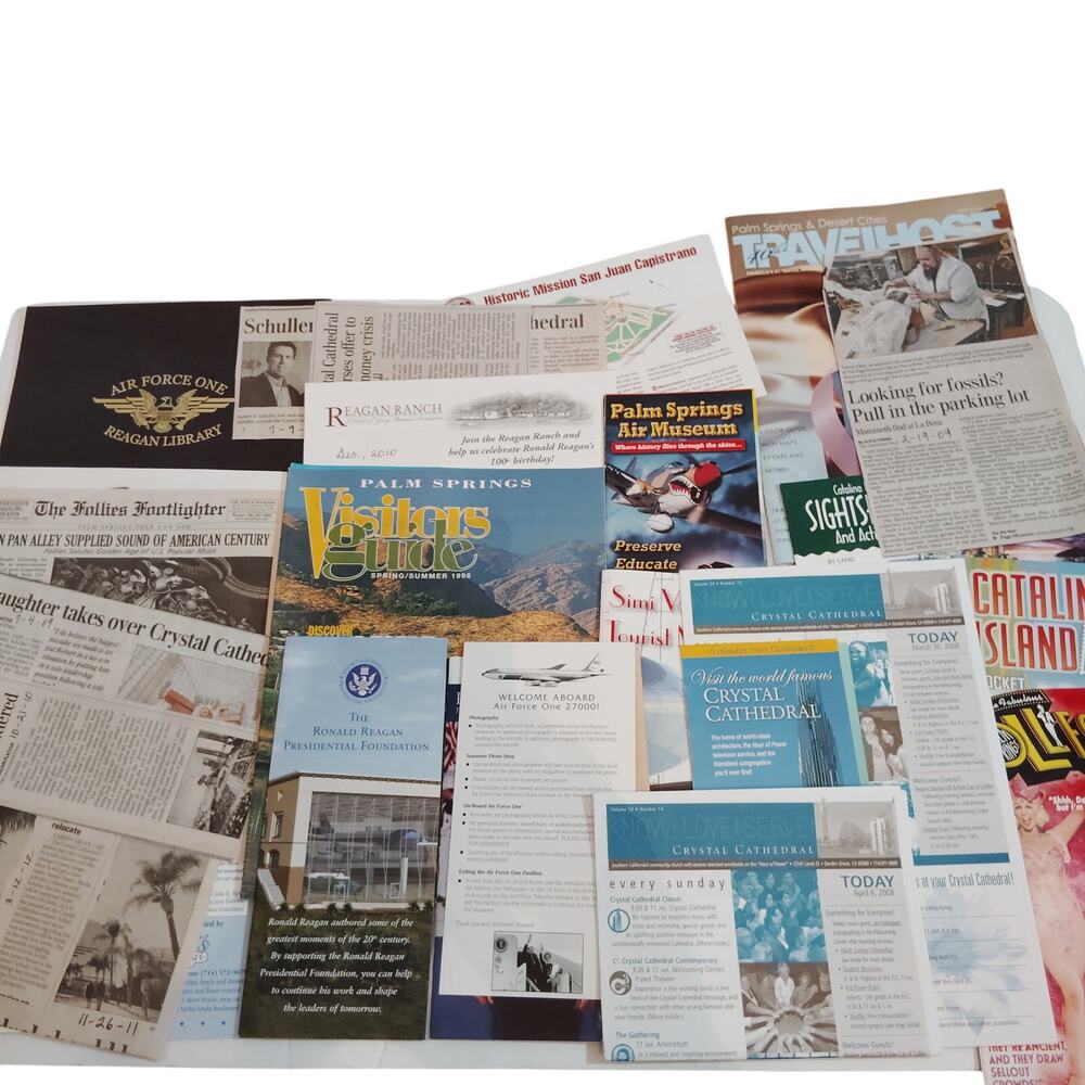 Palm Springs & Catalina Island Ephemera Collection - VTG CA Travel Memorabilia